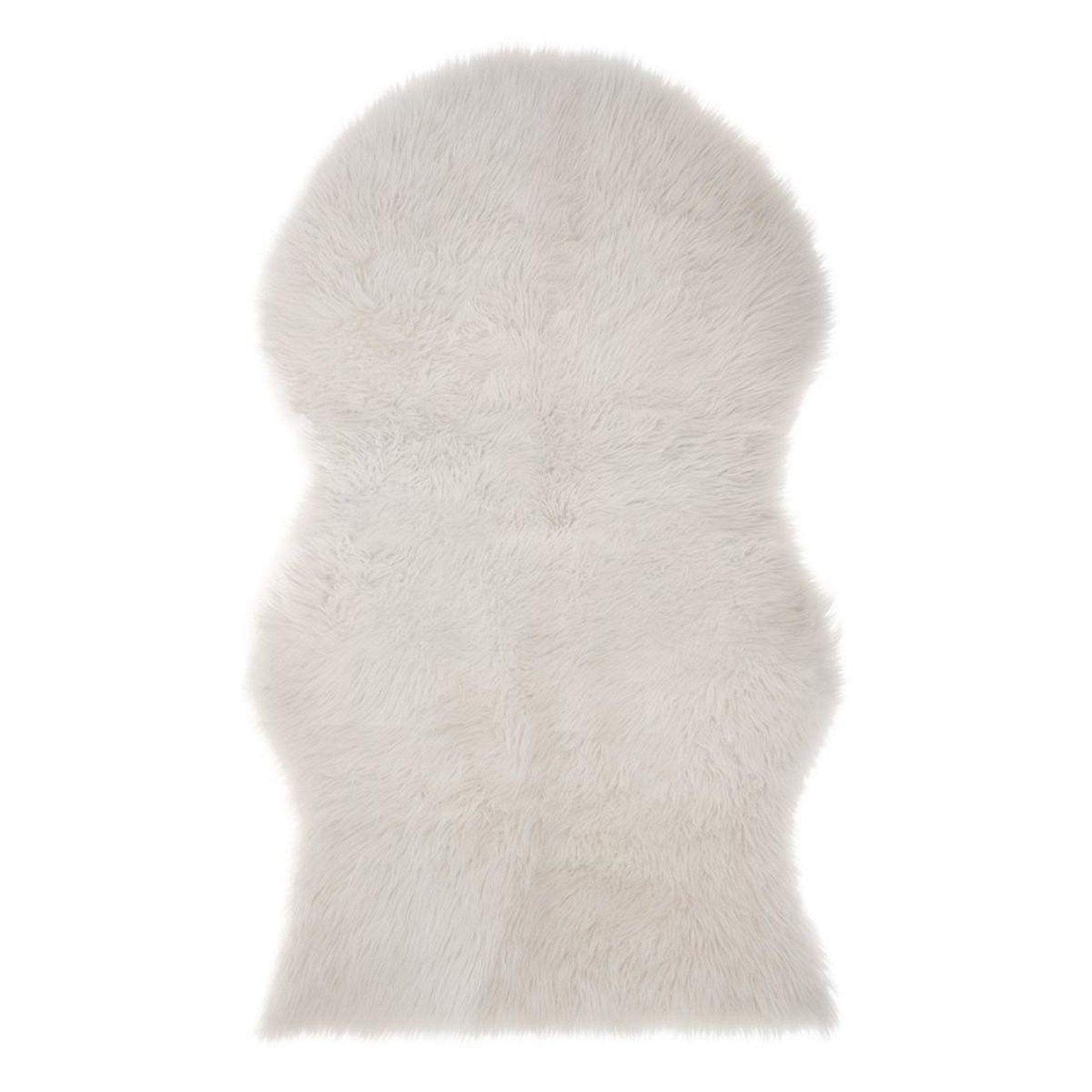 Voir la diapositive 1 : ATMOSPHERA Tapis imitation fourrure  loso  90x150cm ivoire