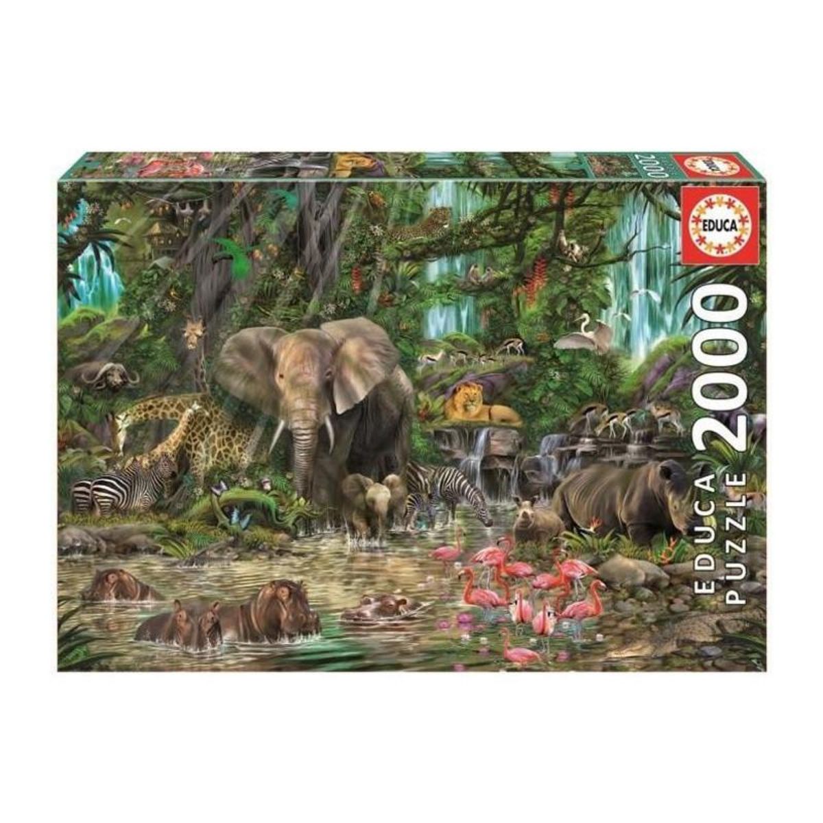EDUCA EDUCA Puzzle 2000 Pieces - Jungle Africaine