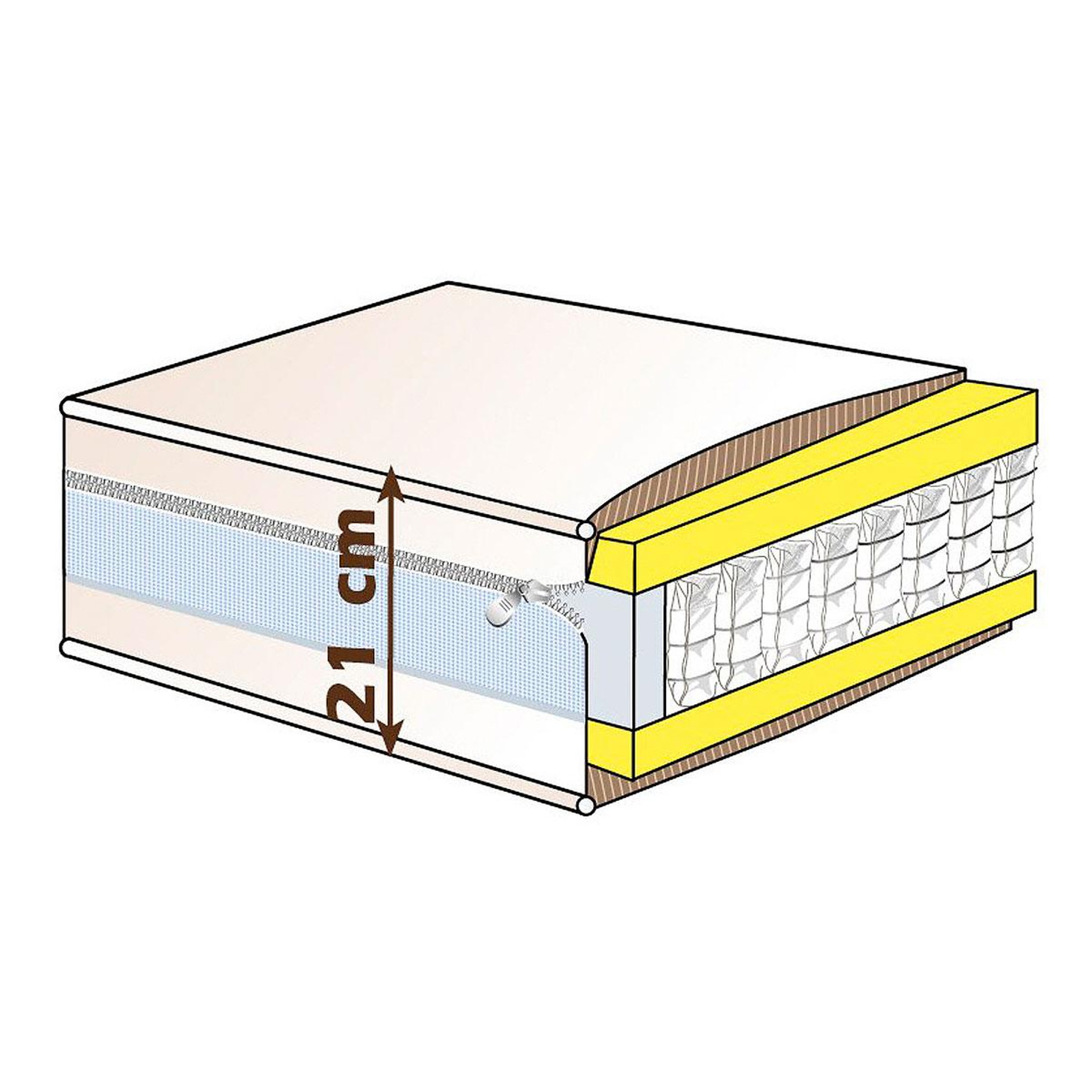 Voir la diapositive 4 : PRESTIGE Collection Lit complet Boxspring 160x200 cm GWENDO