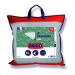 DODO Oreiller Le Premium DODO - 60x60 cm - Mémoire de forme - Taie déhoussable - Fabriqué en France