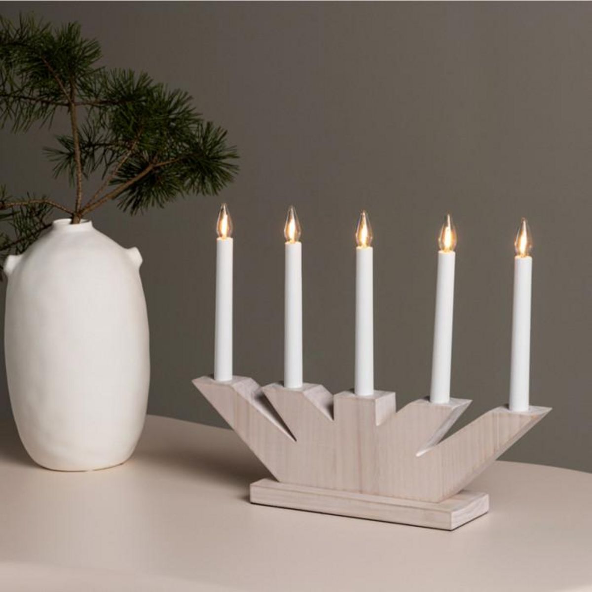 Paris Prix Chandelier à LED  Verbier  41cm Naturel