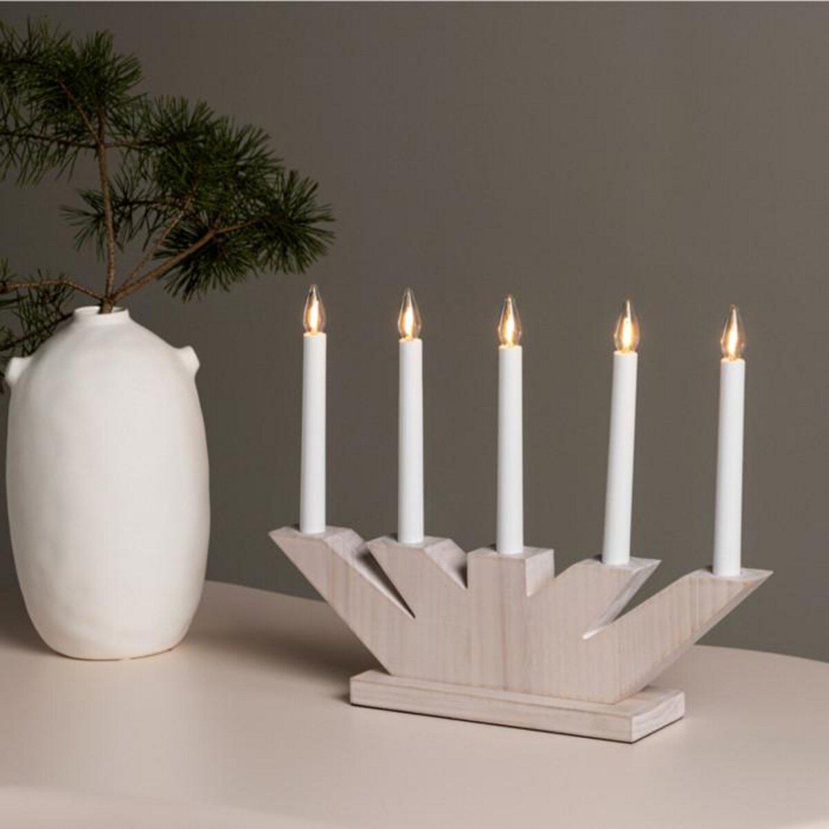 Paris Prix Chandelier à LED  Verbier  41cm Naturel