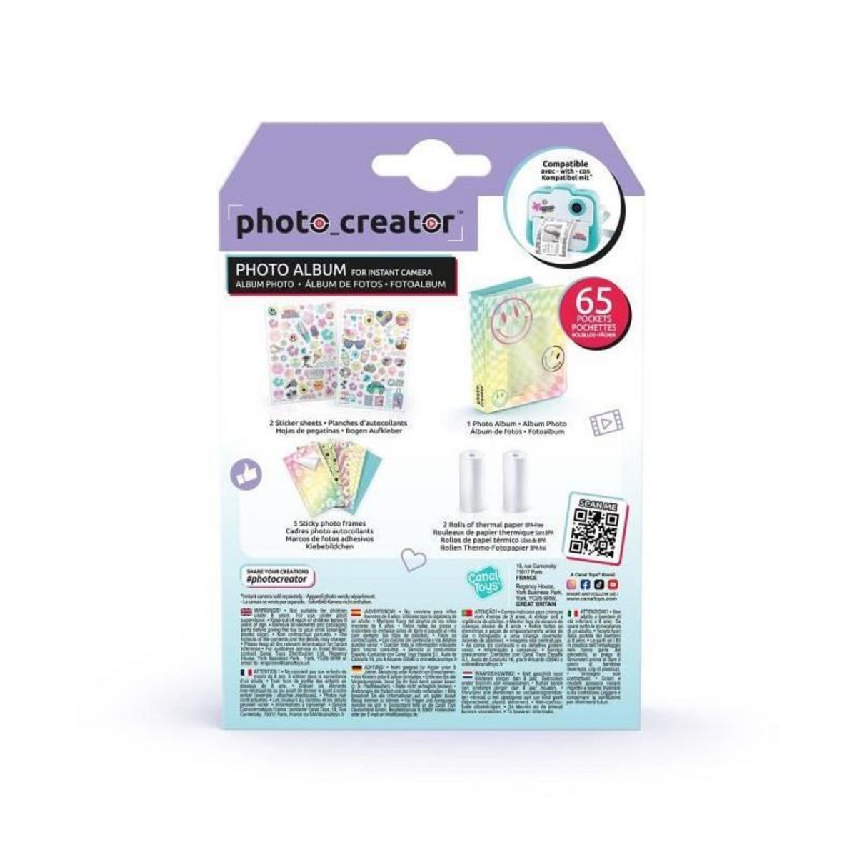 Canal Toys Canal Toys Coffret Album Photo pour appareil photo a impression instantanée -