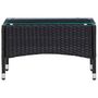 Voir la diapositive 2 : VIDAXL Table basse Noir 60x40x36 cm Resine tressee