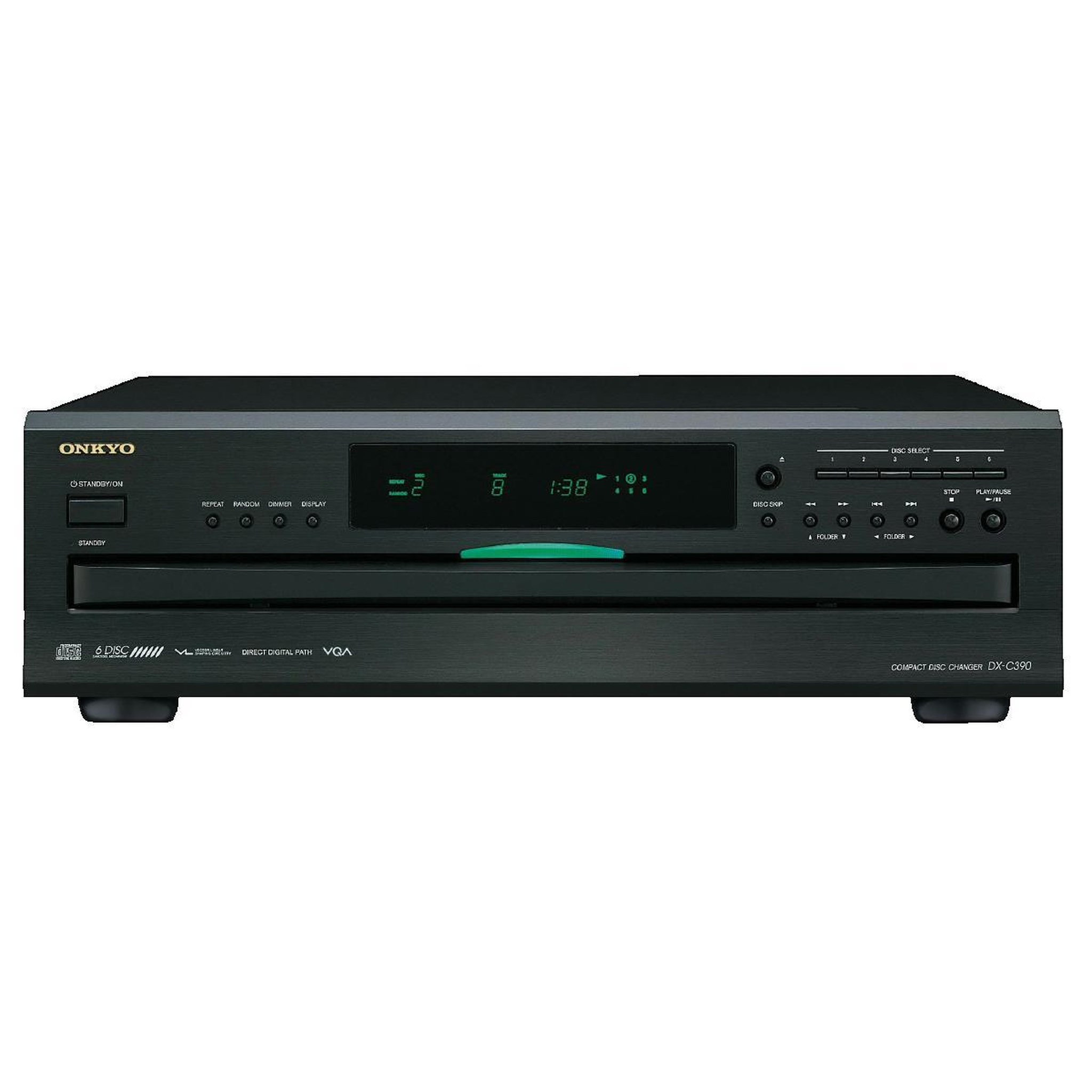 Voir la diapositive 2 : Onkyo Lecteur CD Onkyo DX-C390 Noir