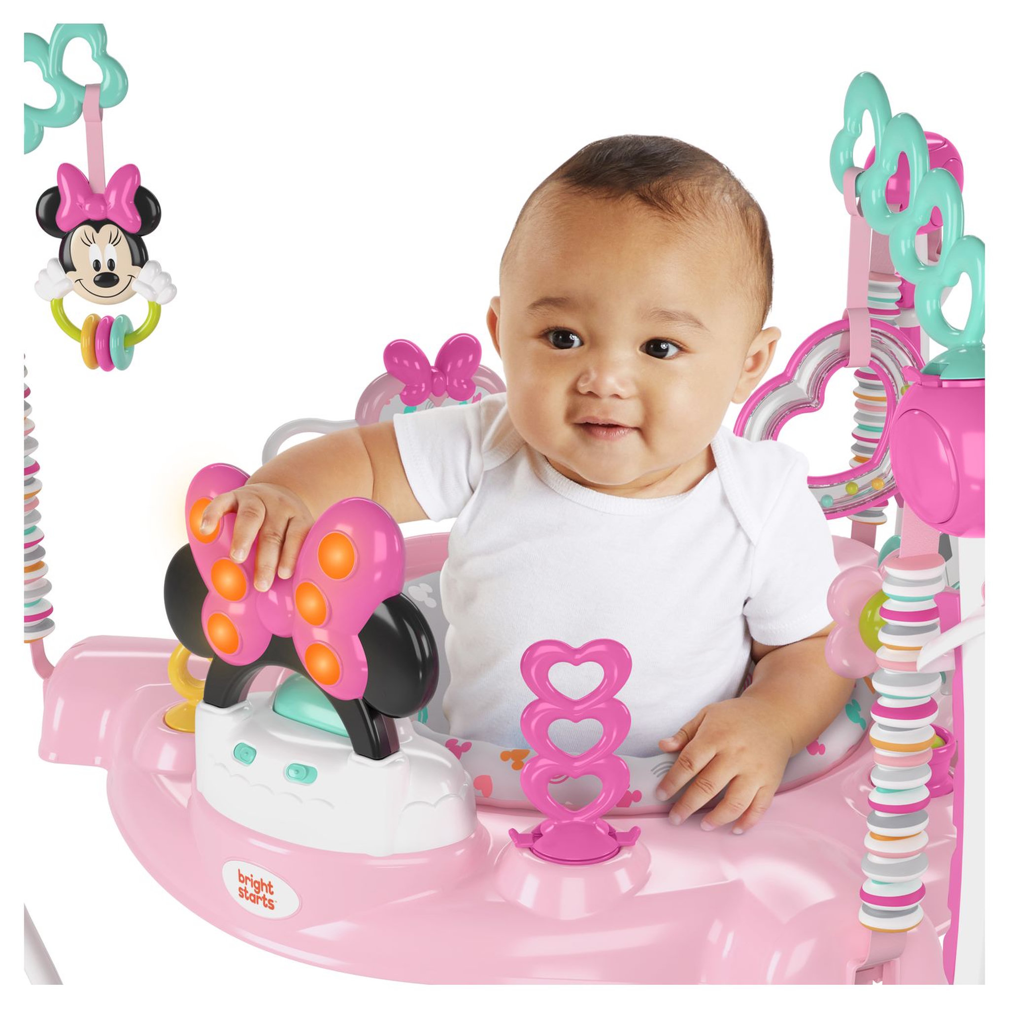Voir la diapositive 6 : Bright Starts Aire d'Éveil à Rebonds Minnie Mouse 