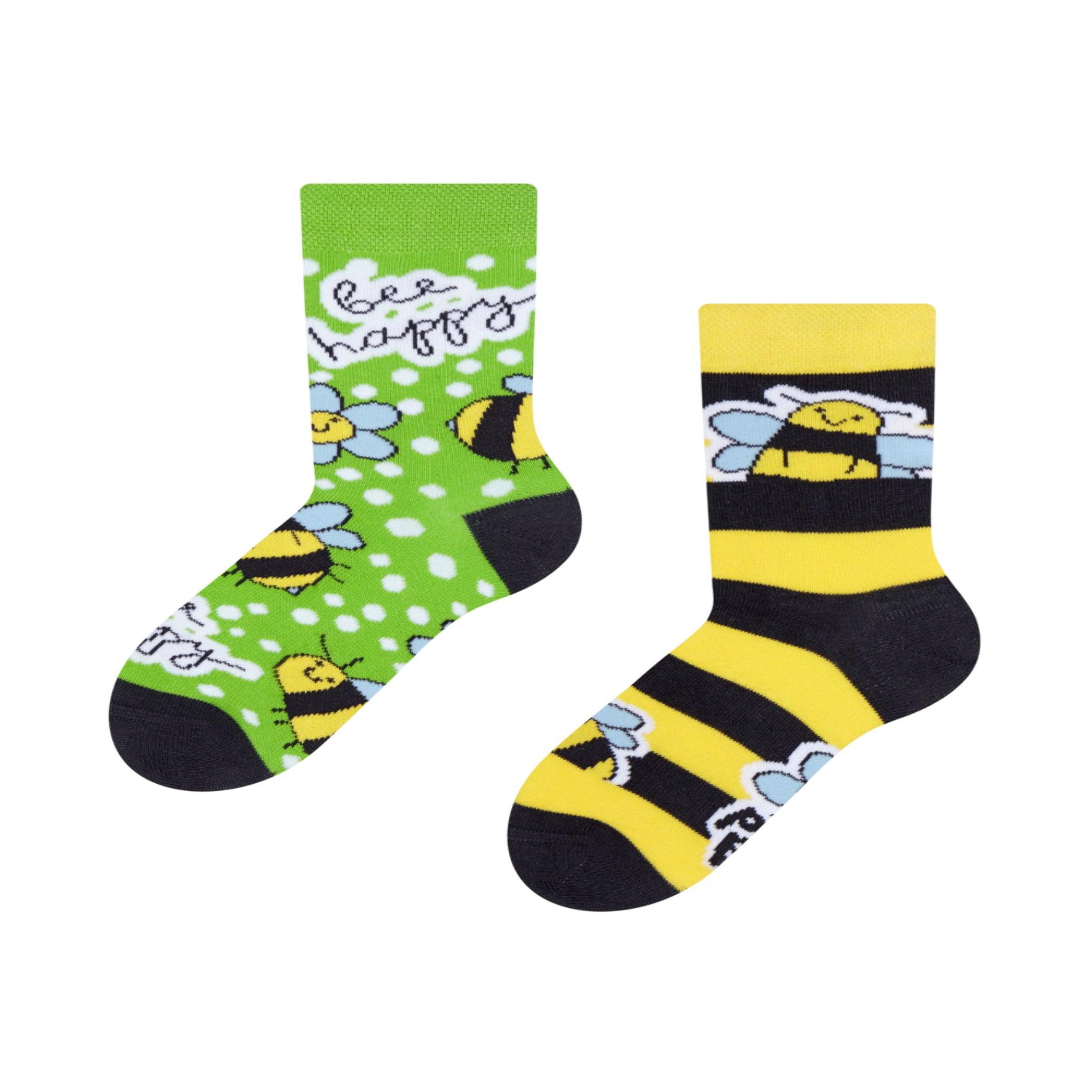 DEDOLES Chaussettes enfants abeilles butineuses. Coloris disponibles : Multicolore