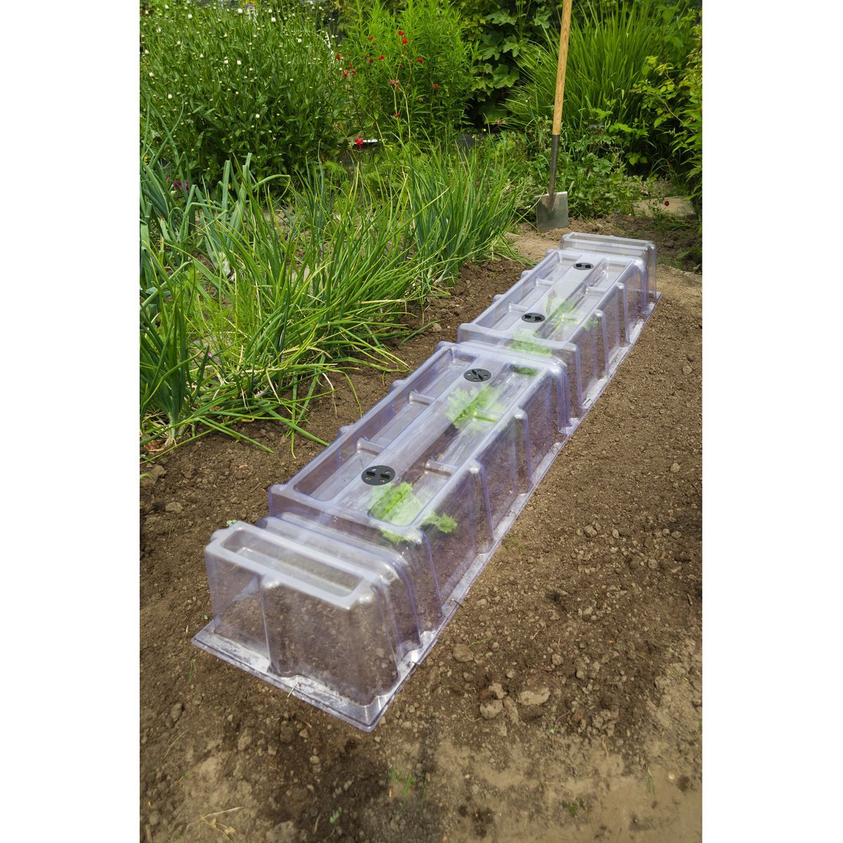 Nature Emboût fermeture tunnel de forçage PVC souple - H22 x 21,5 x 40 cm