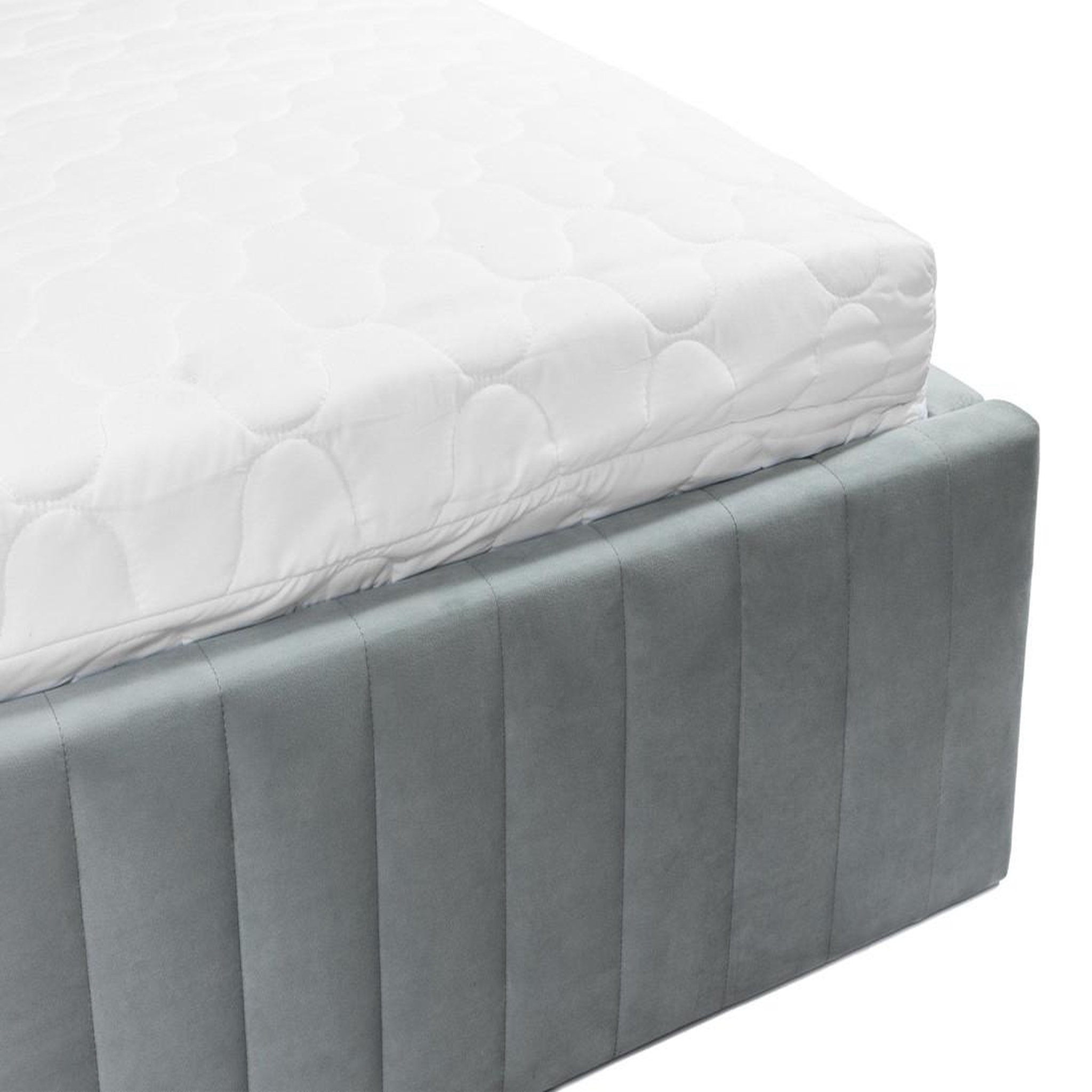 Voir la diapositive 6 : BEST MOBILIER Stuart - lit coffre - 180x200 cm - sommier inclus - en velours