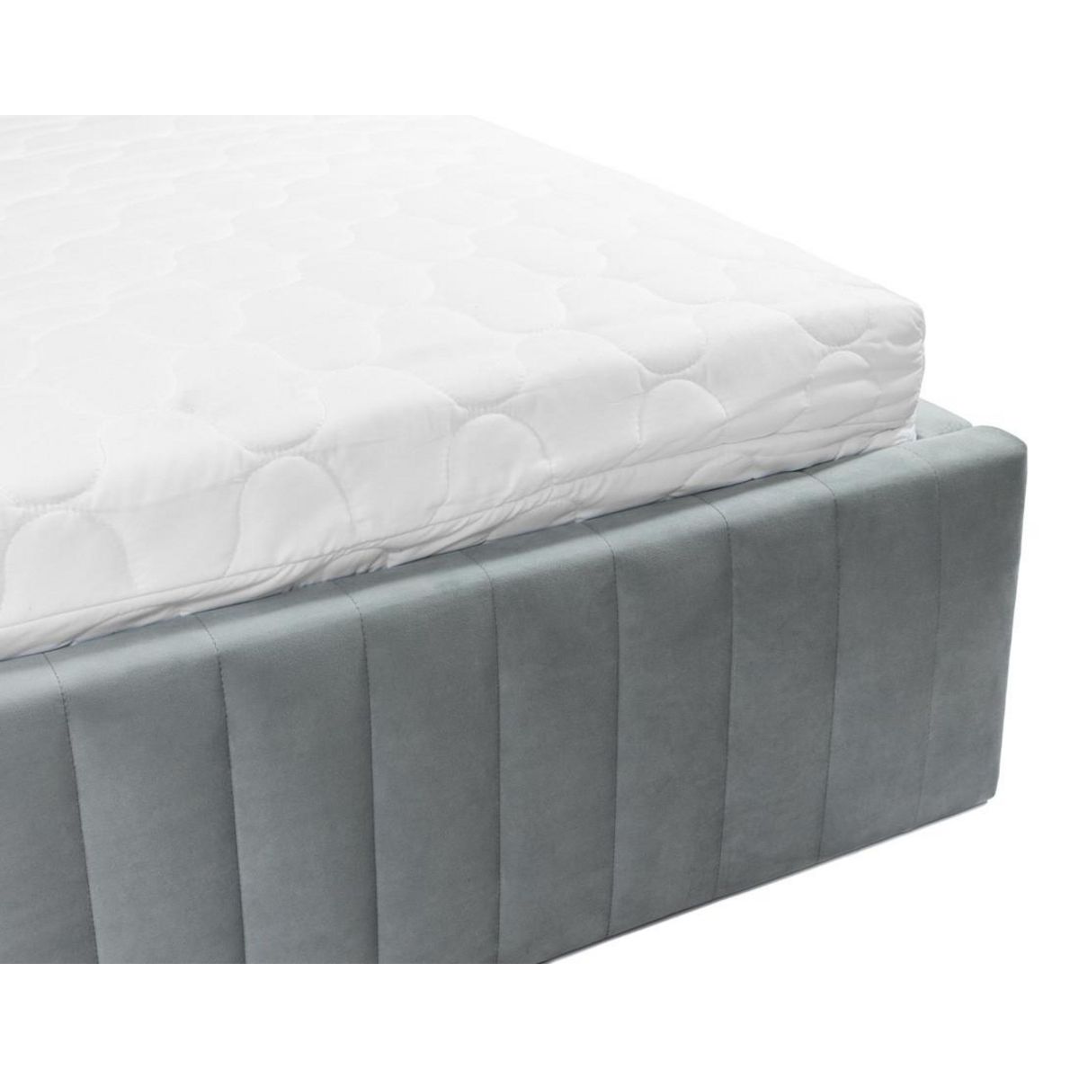 BEST MOBILIER Stuart - lit coffre - 180x200 cm - sommier inclus - en velours