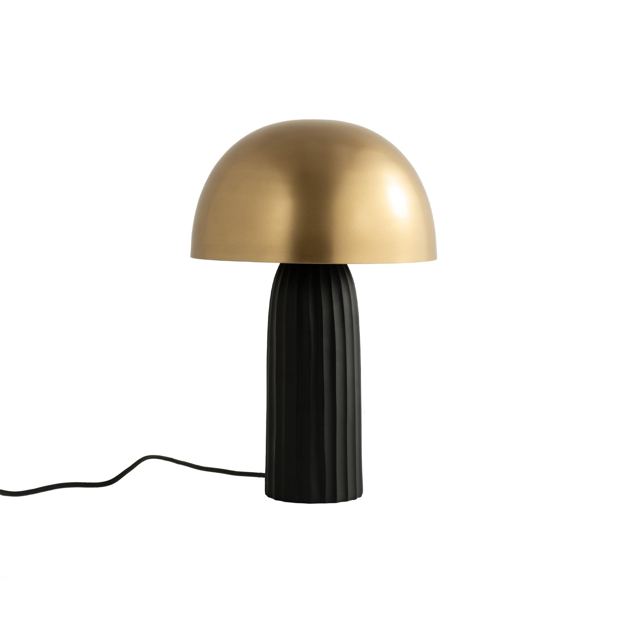 MAISON PAVANE Lampe à poser en métal noir et doré-joy