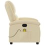 Voir la diapositive 5 : VIDAXL Fauteuil de massage inclinable Creme Tissu