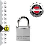 Master lock 639EURD Cadenas Marin avec Clés, Gris, 5 x 3 x 1,2 cm