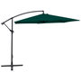 Voir la diapositive 1 : VIDAXL Parasol de jardin en porte-a-faux 3 m vert