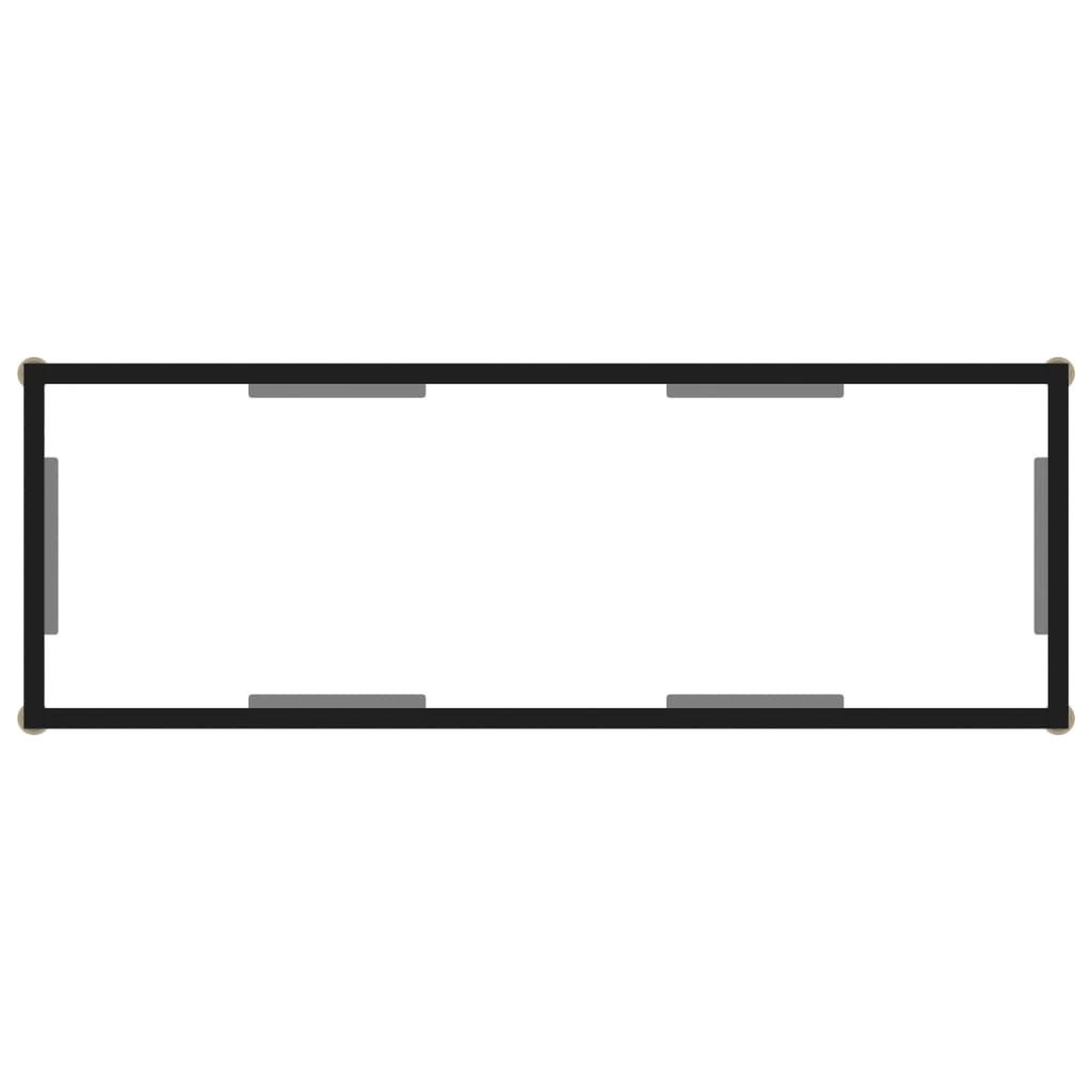 Voir la diapositive 4 : VIDAXL Table console Transparent 100x35x75 cm Verre trempe