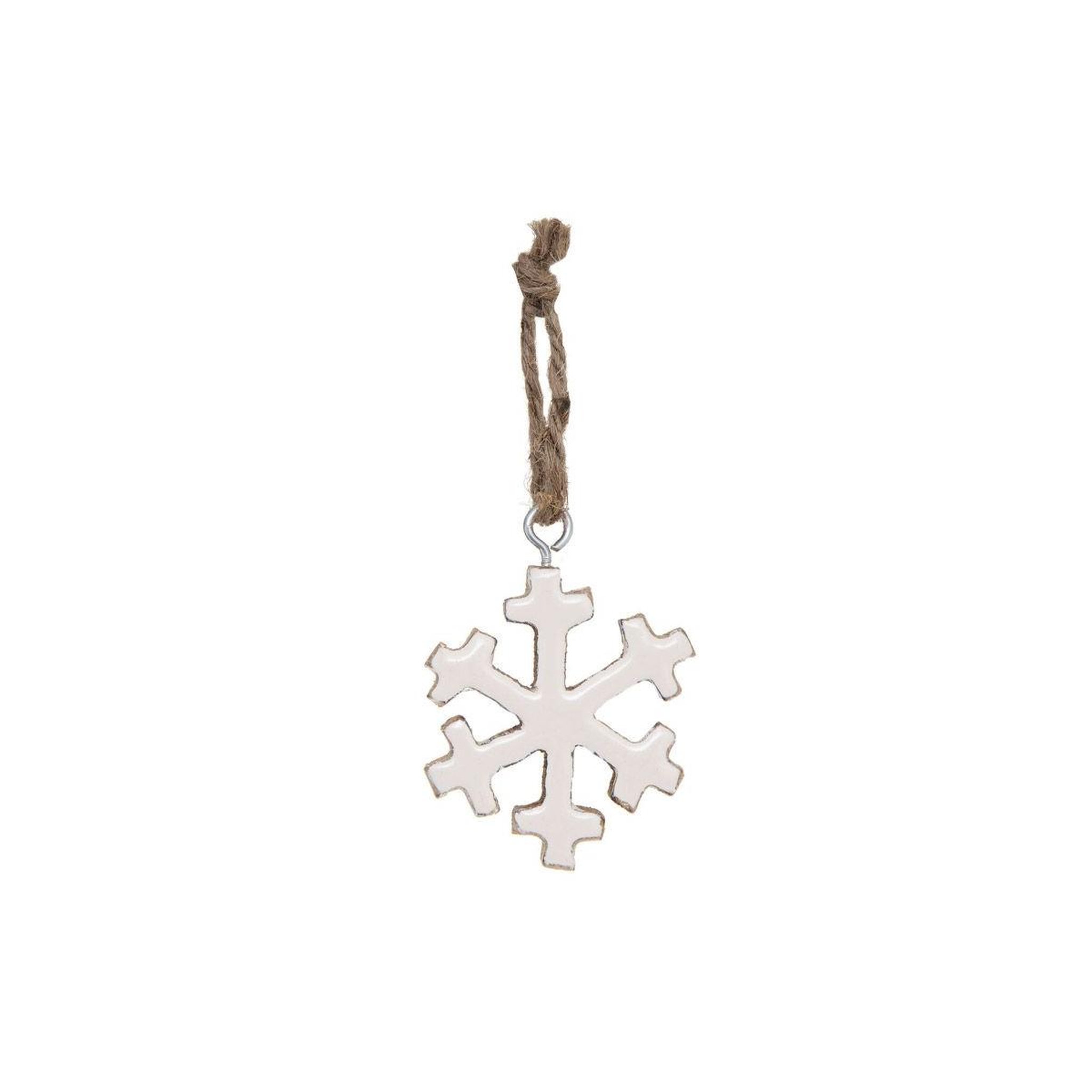 FEERIC LIGHT & CHRISTMAS Sujet de noël flocon  glacé  5cm blanc