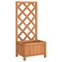 Voir la diapositive 2 : VIDAXL Jardiniere avec treillis marron bois massif de sapin