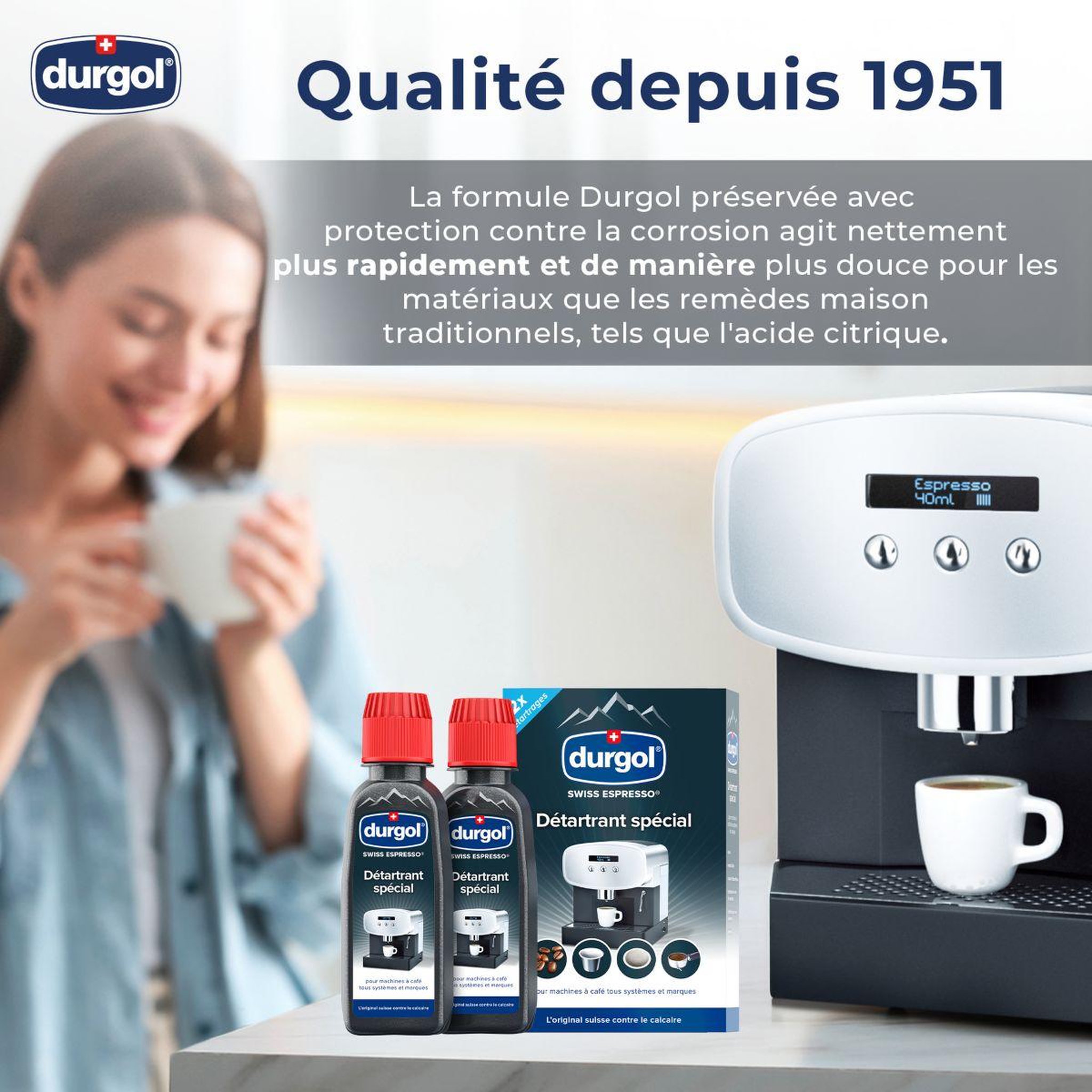 Voir la diapositive 5 : DURGOL Anti-calcaire pour espresso swiss espresso 500ml