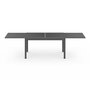 Voir la diapositive 3 : ID MARKET Salon de jardin MADRID table extensible plateau gris 135-270 CM et 12 chaises empilables gris anthracite