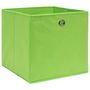 Voir la diapositive 2 : VIDAXL Boîtes de rangement 10 pcs Vert 32x32x32 cm Tissu