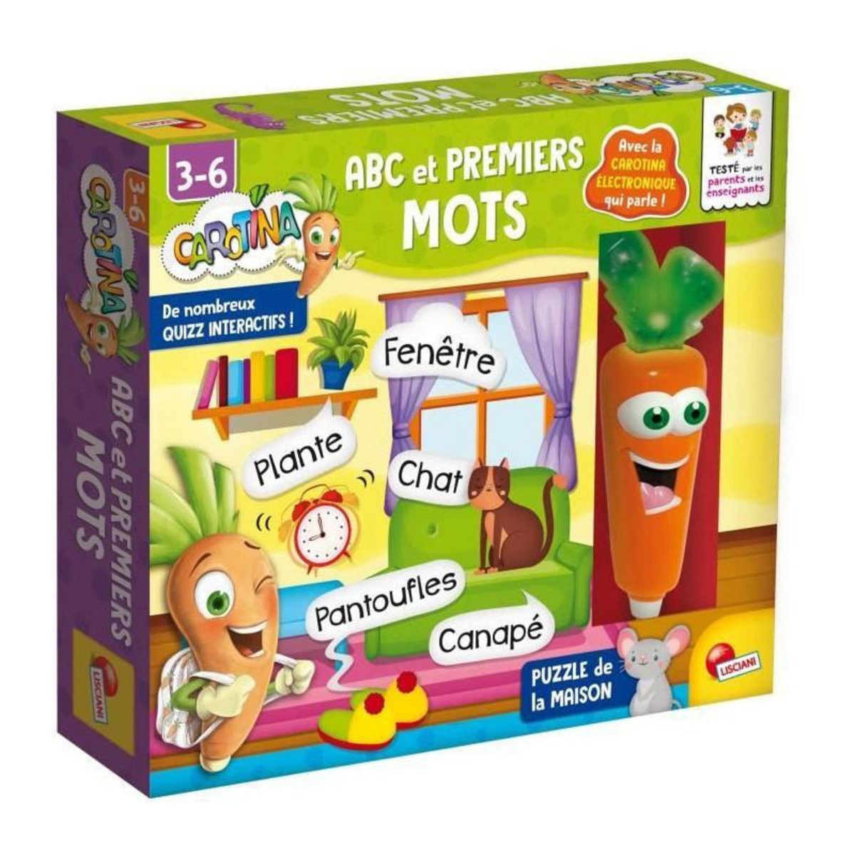 LISCIANI GIOCHI ABC & premiers mots - Carotina - abécédaire interactif - LISCIANI