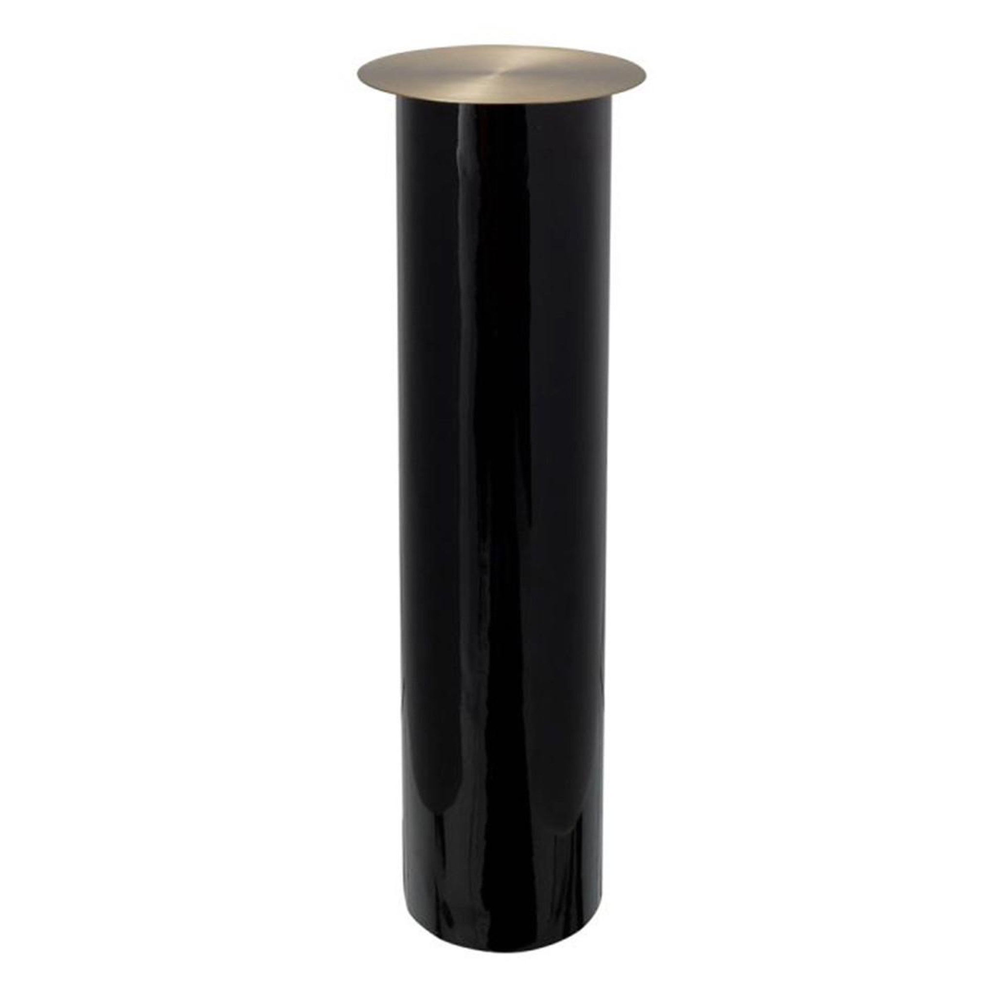 Voir la diapositive 1 : Paris Prix Bougeoir de sol  colby  70cm noir & or