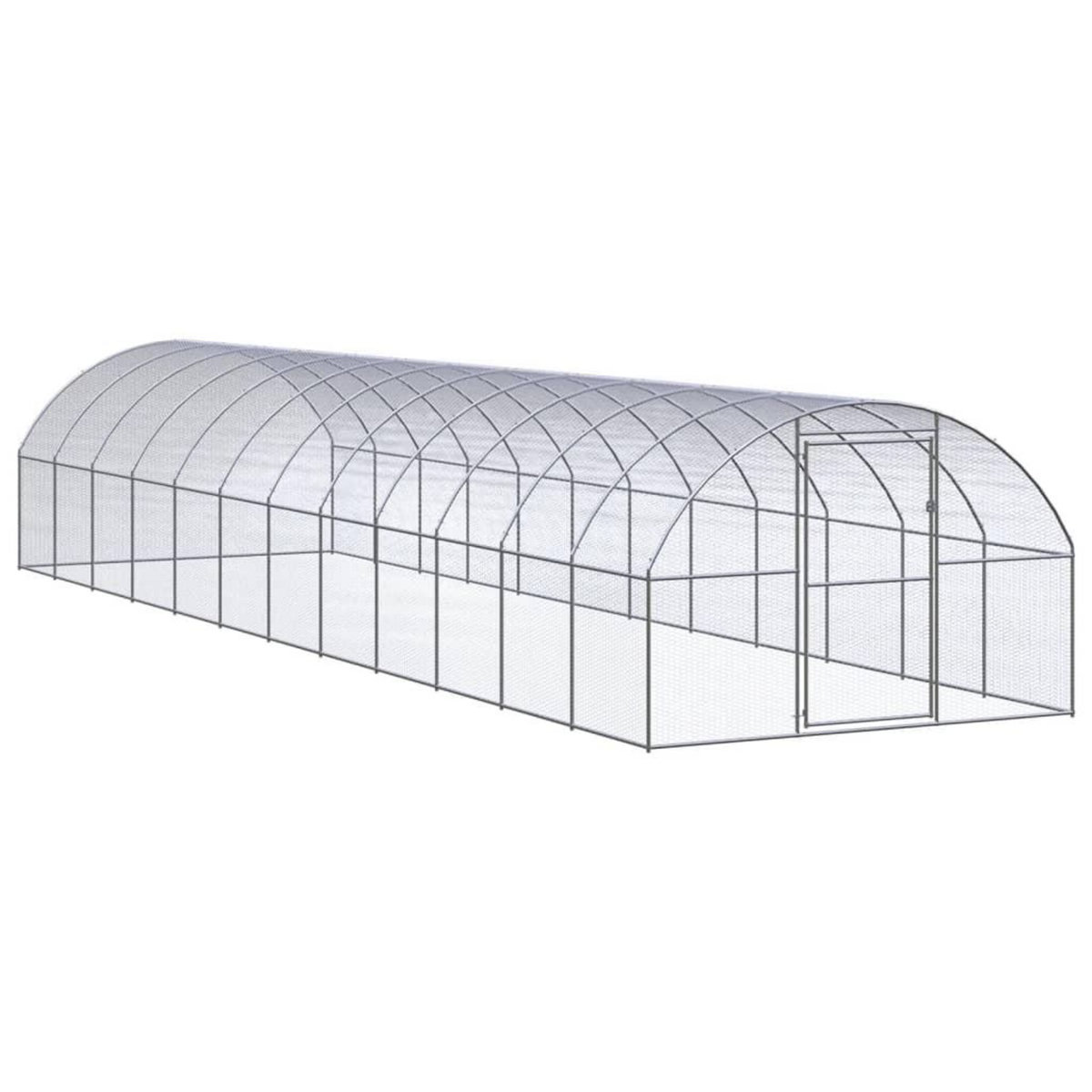 VIDAXL Poulailler d'exterieur 3x12x2 m Acier galvanise