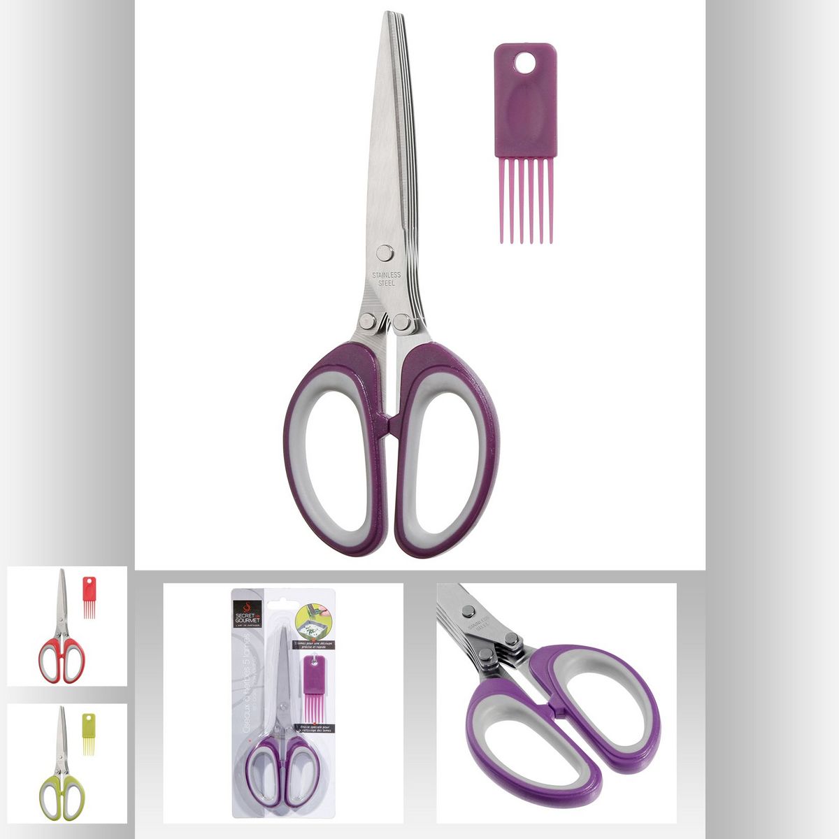 Ciseaux à herbes 5 lames