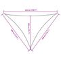 Voir la diapositive 6 : VIDAXL Voile de parasol tissu oxford triangulaire 3x3x4,24 m beige