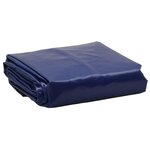 VIDAXL Bache bleu 5x5 m 600 g/m²