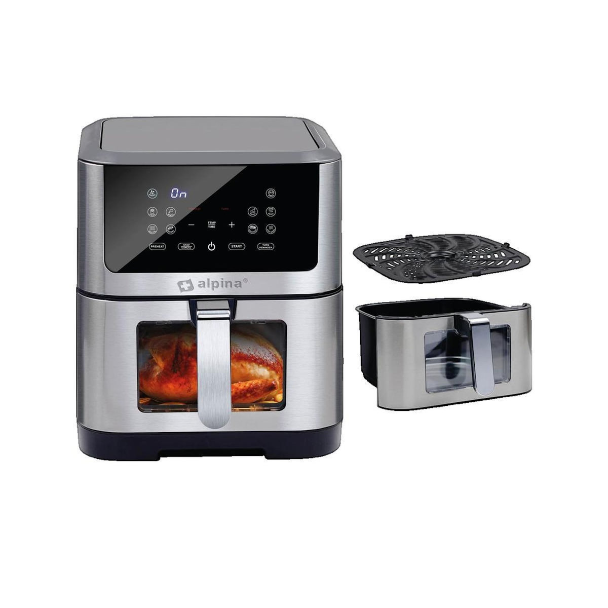 Alpina Friteuse Alpina à air moderne 8 litres noire