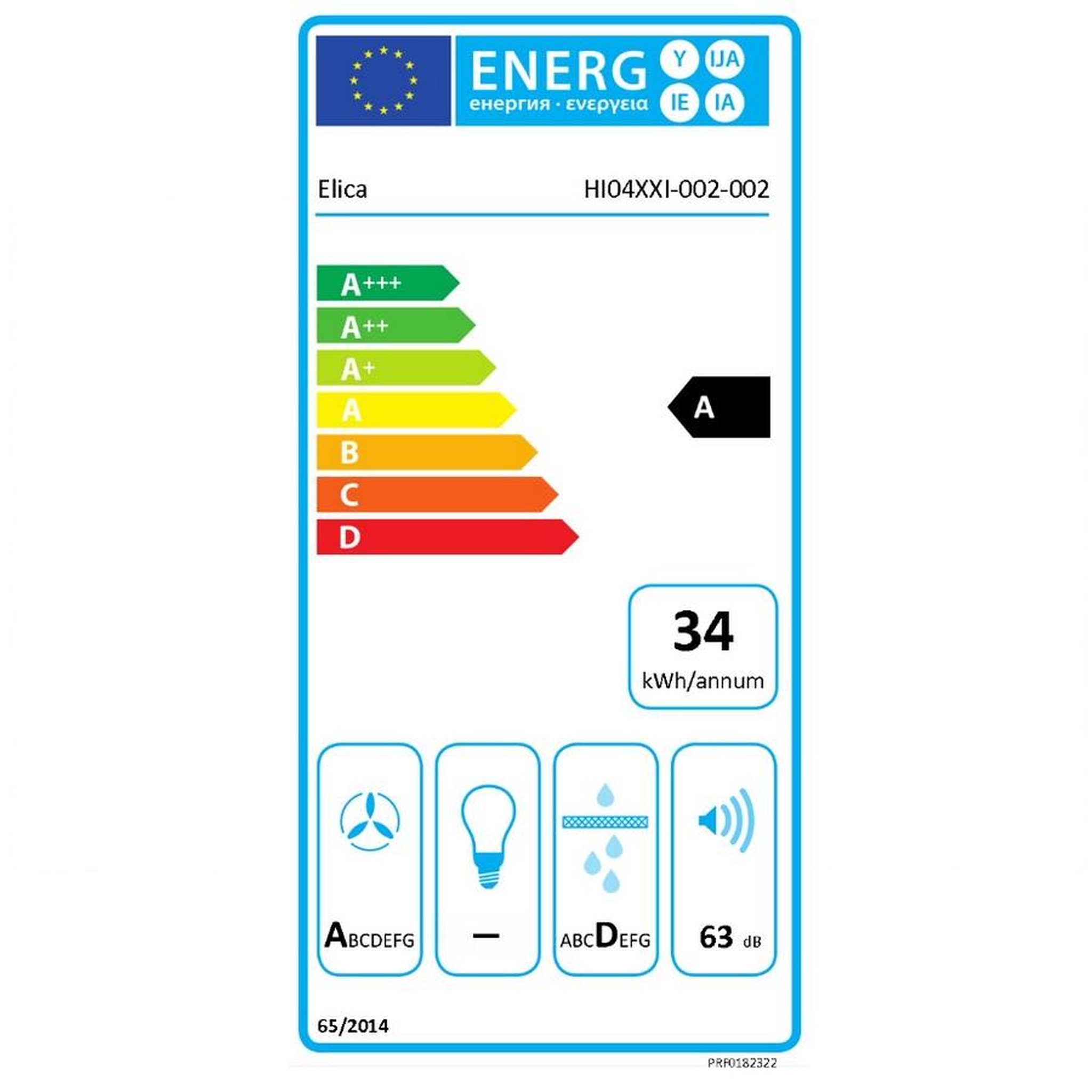 Voir la diapositive 2 : ELICA Table de cuisson aspirante induction 83cm 4 feux 7400w noir - PRF0182322