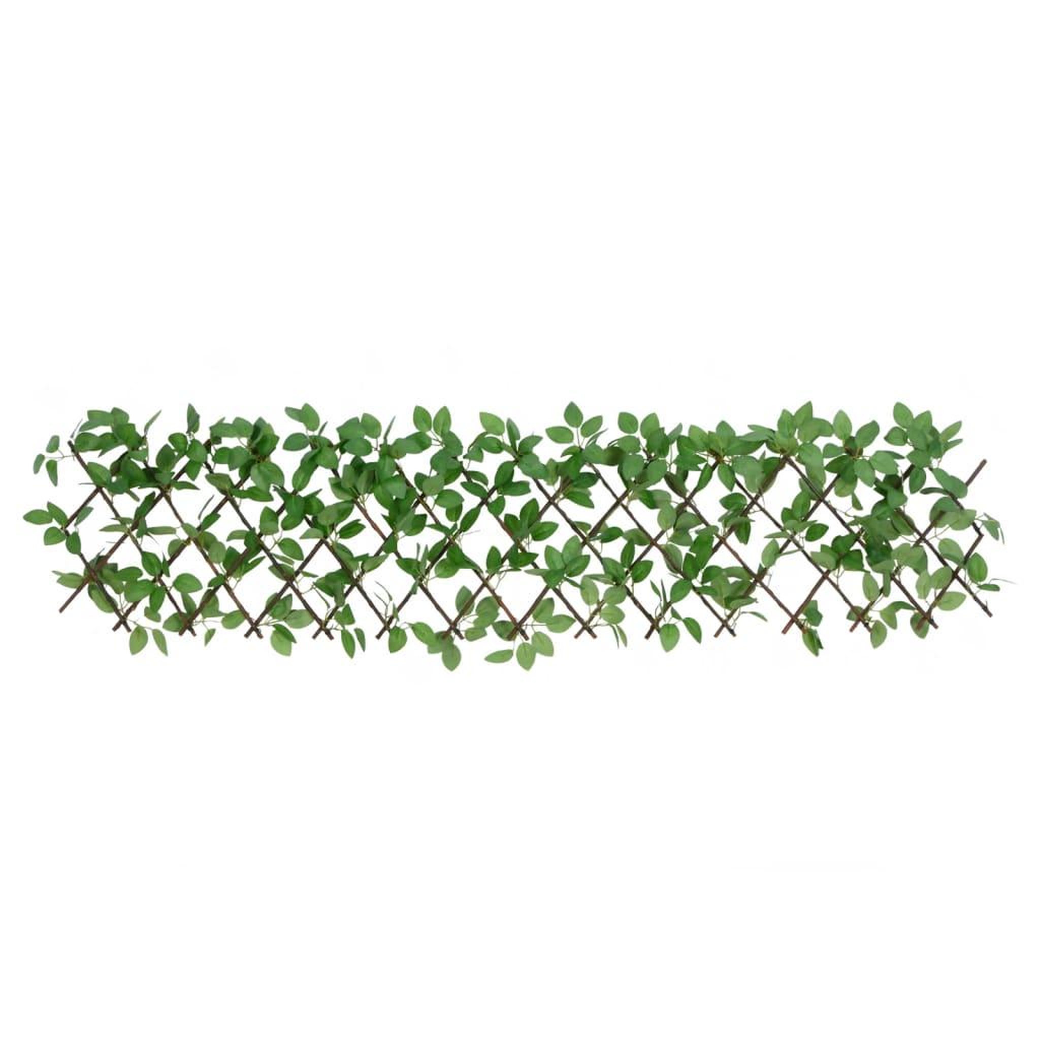 Voir la diapositive 4 : VIDAXL vidaXL Treillis de lierre artificiel extensible 5 pcs vert 180x30 cm