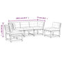Voir la diapositive 6 : VIDAXL Salon de jardin 5 pcs avec coussins bois massif douglas