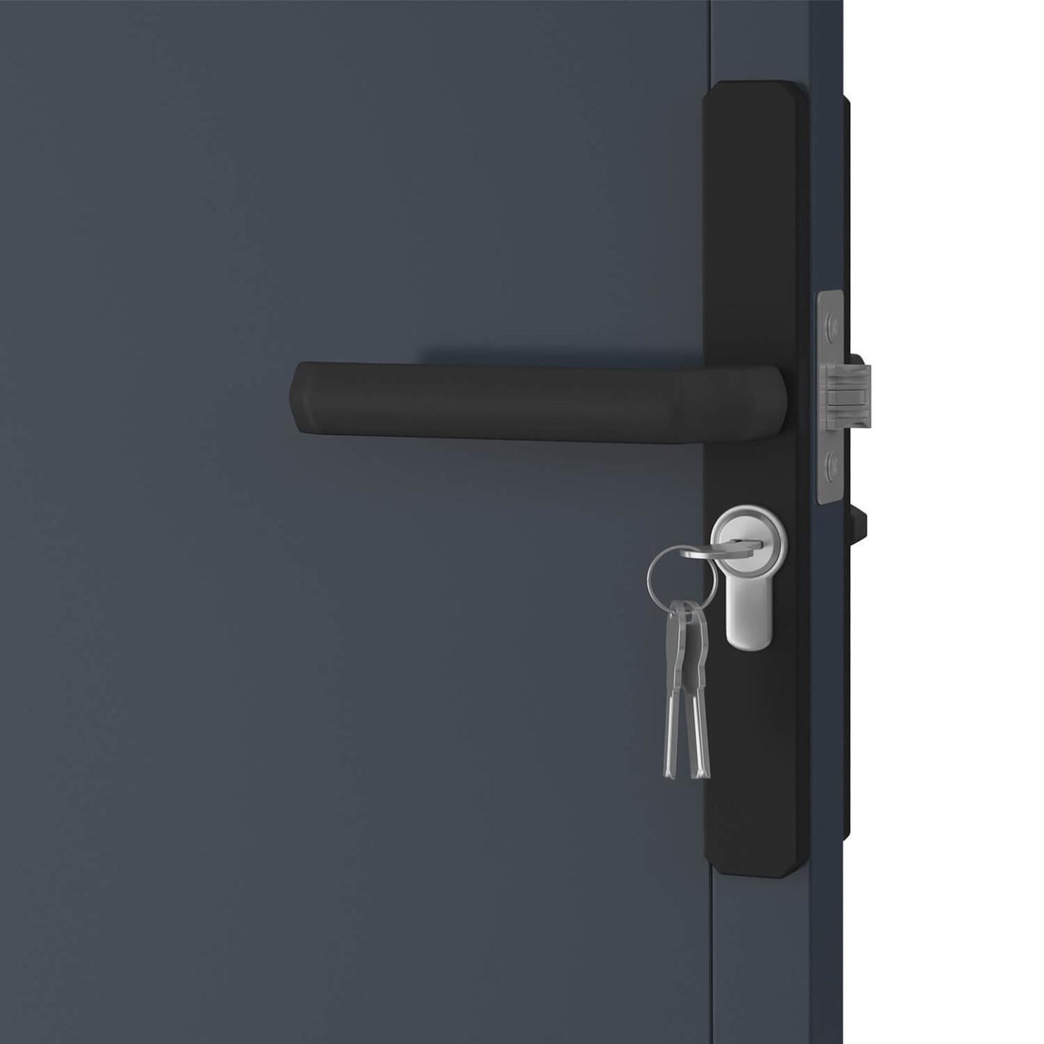 Voir la diapositive 6 : ID MARKET Portail battant 300 x 160 cm en acier ajouré gris anthracite
