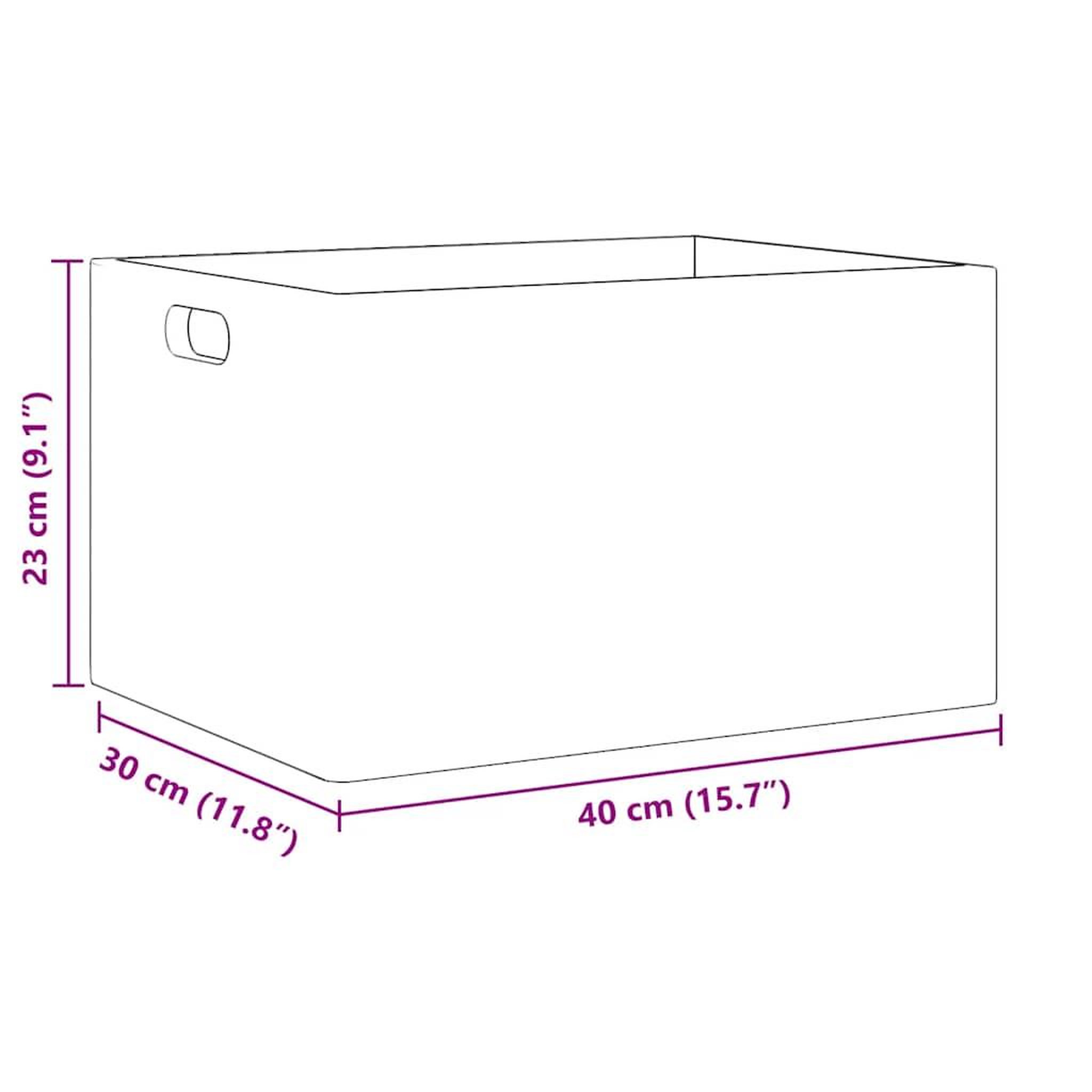 Voir la diapositive 6 : VIDAXL Boîte en bois avec poignees 40x30x23 cm bois de pin massif