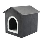 Trixie Abri - TRIXIE - Livia - 38 x 41 x 44 cm - Gris foncé / Blanc