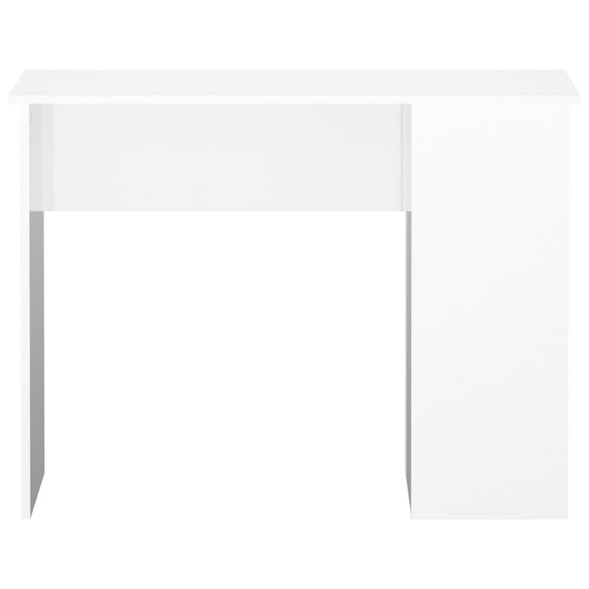 VIDAXL Bureau Blanc brillant 100x55x75 cm Bois d'ingenierie