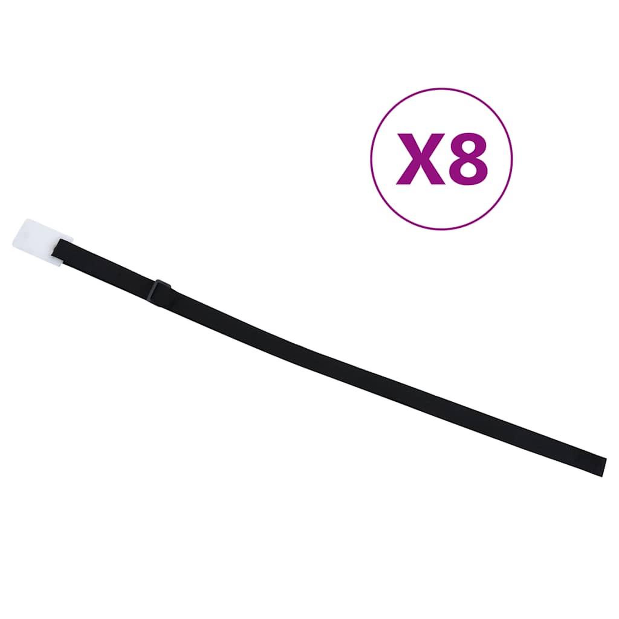 Voir la diapositive 2 : VIDAXL Fixations de rouleau de couverture de piscine 8 pcs 1,8 m