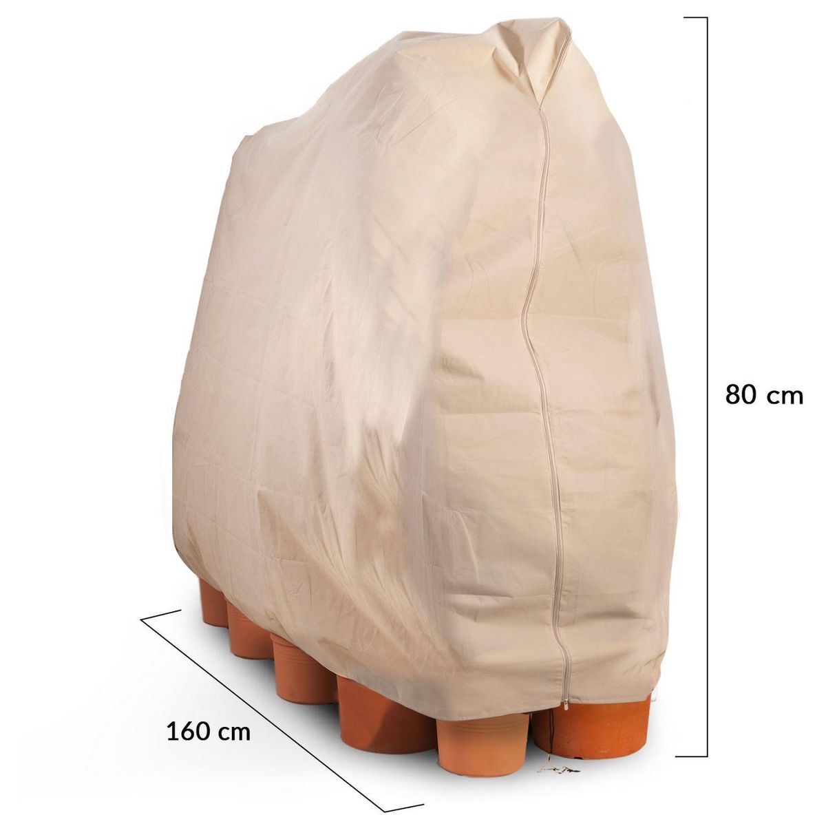 Jardikt Housses d'hivernage pour plantes 80x160cm x3