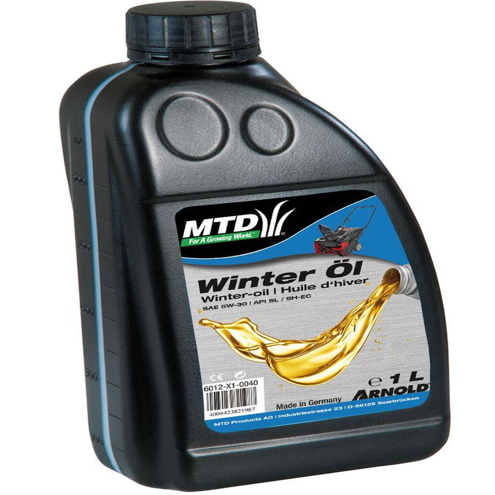 ARNOLD Huile moteur multigrade SAE 5W-30 pour les fraises à neige - 1 l