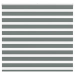 VIDAXL Store zebre gris fonce largeur du tissu 155,9 cm polyester