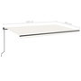 Voir la diapositive 6 : VIDAXL Auvent manuel retractable 500x300 cm Creme