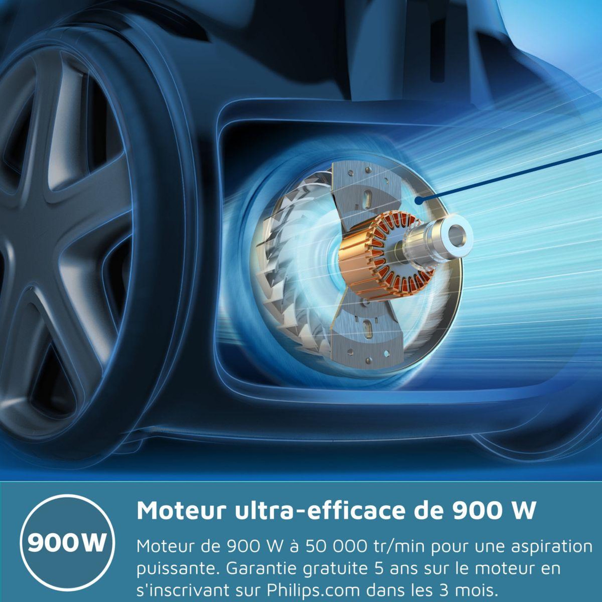 Voir la diapositive 4 : Philips Aspirateur sans sac fc9332/09