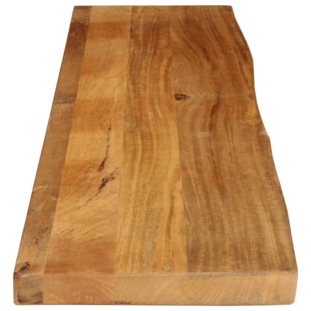 VIDAXL Dessus de table a bord vivant 160x40x2,5cm bois massif manguier