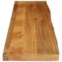 Voir la diapositive 4 : VIDAXL Dessus de table a bord vivant 160x40x2,5cm bois massif manguier