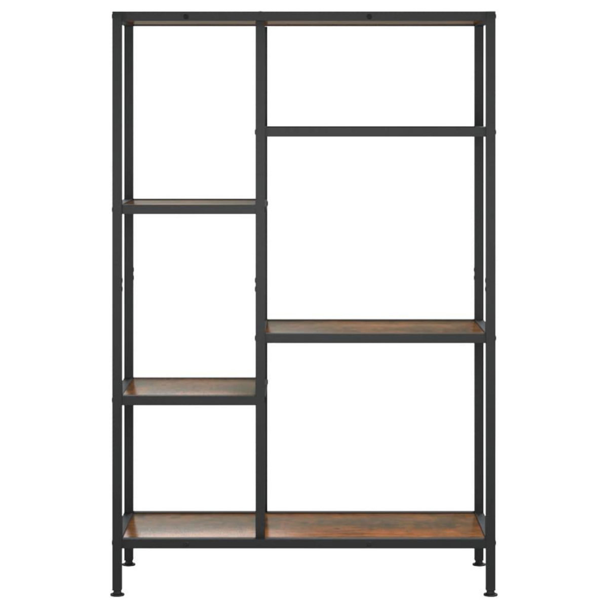 VIDAXL Etagere a livres 80x30x120 cm Acier et bois d'ingenierie