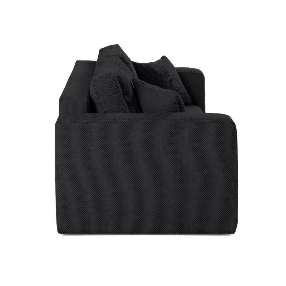 BEST MOBILIER Topaze - canapé droit 2 places - en velours texturé