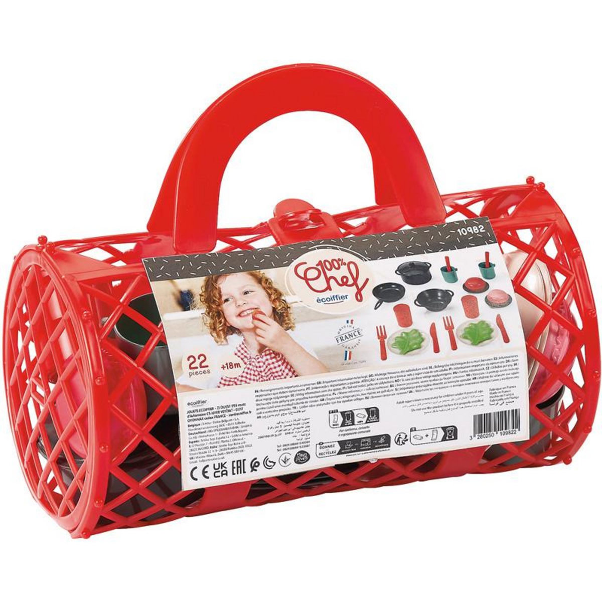 Ecoiffier PANIER 23CM GARNI DINETTE ECOIFFIER ECO10982