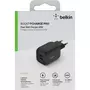 Belkin Chargeur secteur USB C x2 65W GaN PPS Noir